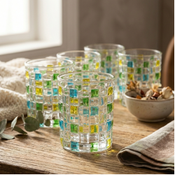 Glass Cups Set 6 Pcs